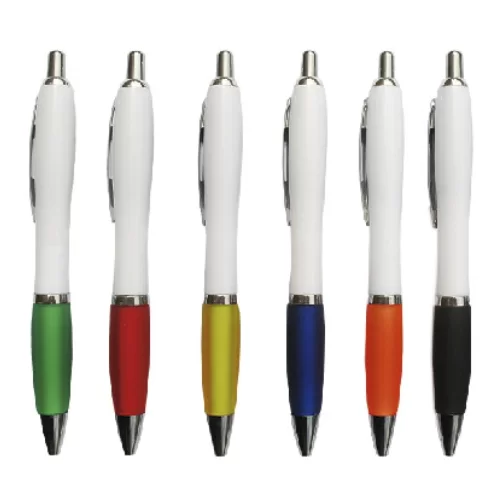 5082-5087.-Lapicero-plastico-retractil-de-color-blanco-solido-con-goma-antidezlizante