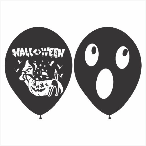 globos halowwen a 2 caras